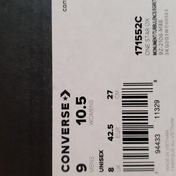 CONVERSE ONE STAR OX MEN'S SZ 9 /171552C - Picture 15 of 15